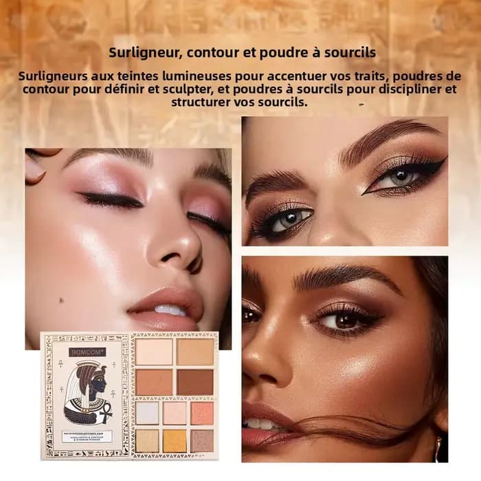 Kit de maquillage complet de style égyptien de qualité supérieure