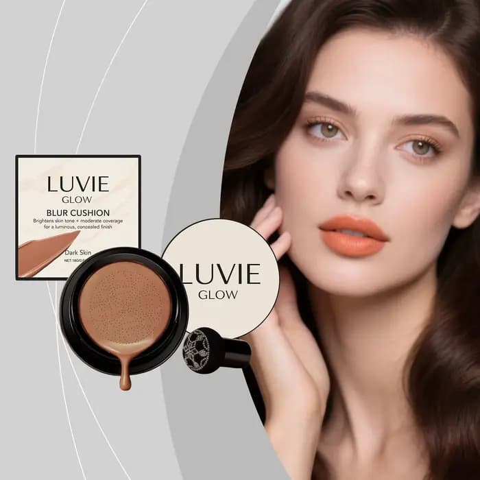 LUVIE GLOW Crème BB Fond de Teint Coussin d'Air à Tête Champignon pour le Visage