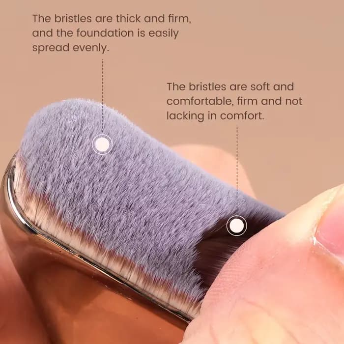 Pinceau de fond de teint professionnel - Poils en nylon doux