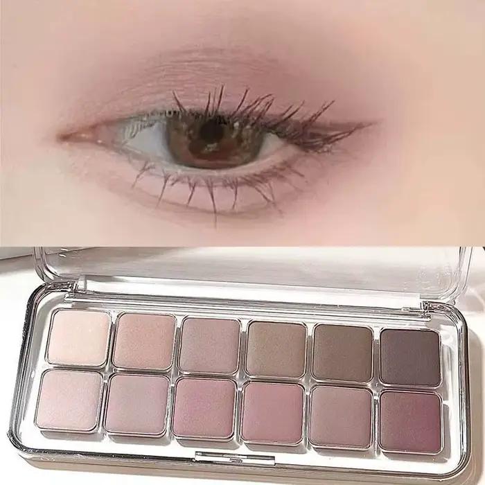 Sexy Rose vin rouge marron paillettes fard à paupières saturation doux mat gris
