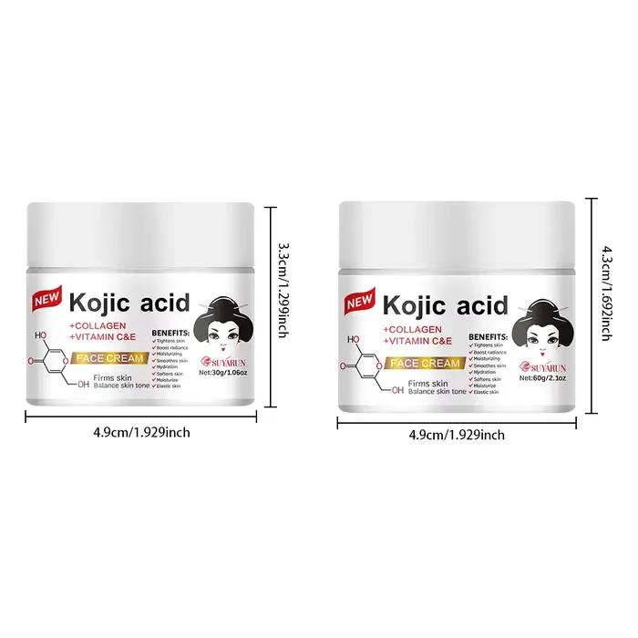 SUYARUN Crème à l'acide kojique à la propolis et à la vitamine E – éclaircissante