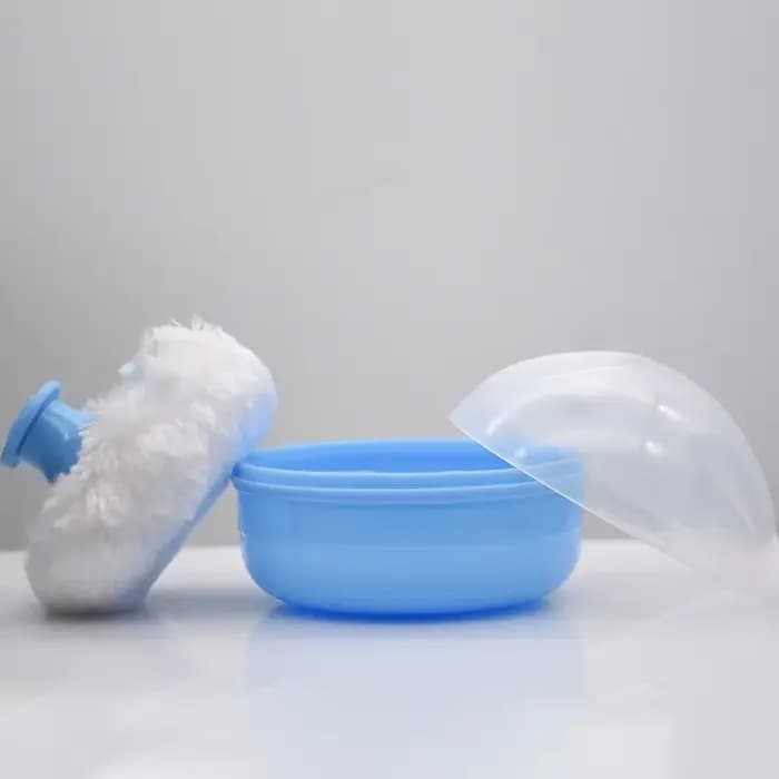 Boîte mignonne de talc PP de bouffée de poudre de visage et de corps de bébé 1 pièces rose