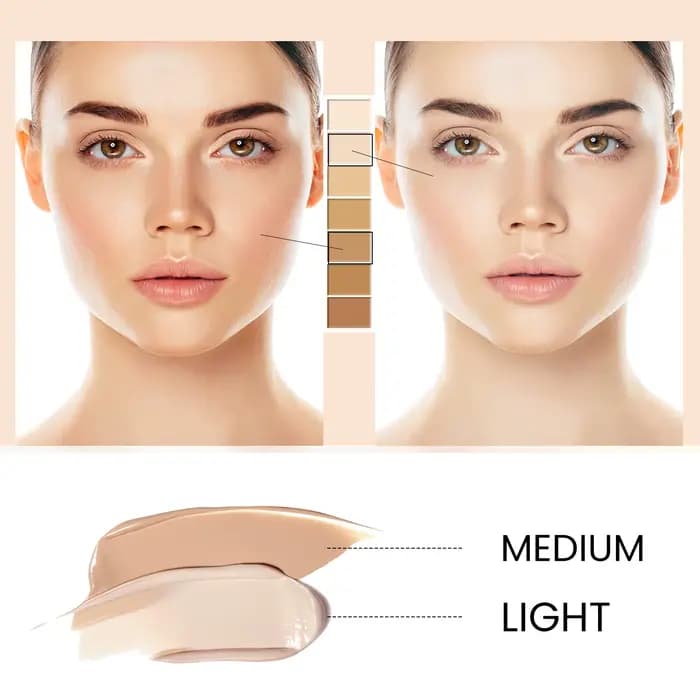 Crème CC réparatrice pour le visage : offre une couverture naturelle