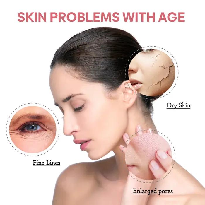 JAYSUING 5 en 1 sérum pour le visage acide hyaluronique vitamine C rétrécit les Pores hydratant éclaircissant estompe