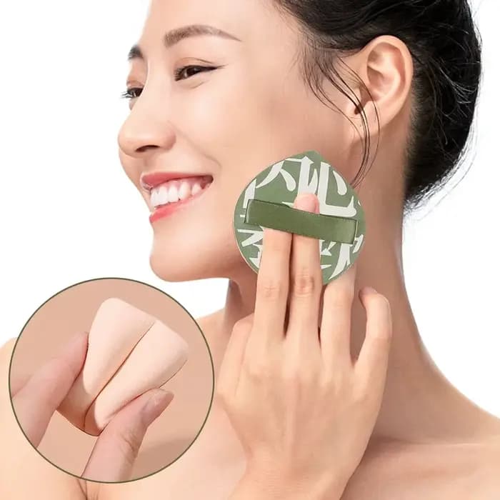 1-10 pièces Super épais doux bouffées de maquillage grand coton velours poudre bouffée liquide fond de teint éponge