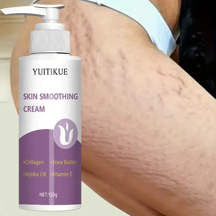 Crème lissante pour la peau au collagène et au beurre de karité 150g - Formule à absorption rapide non grasse pour une