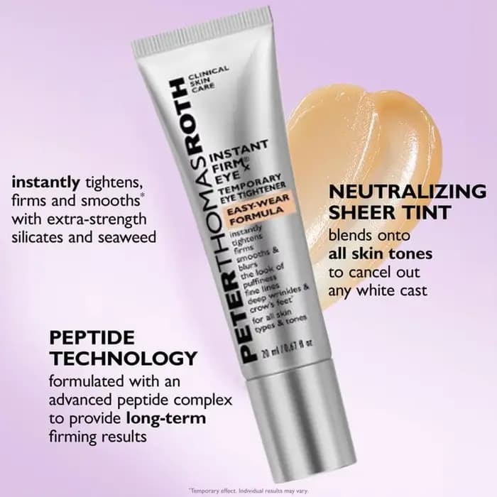 Crème pour le visage raffermissante instantanée