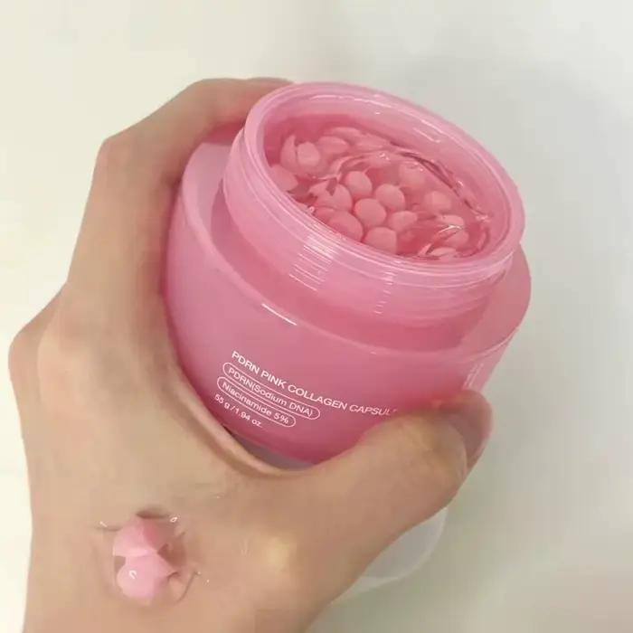 Crème hydratante pour le visage à la collagène rose
