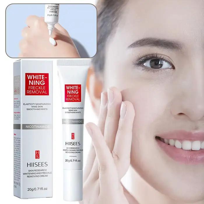 Crème pour le visage blanchissante les taches de rousseur élimine