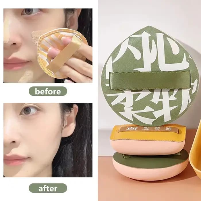 1-10 pièces Super épais doux bouffées de maquillage grand coton velours poudre bouffée liquide fond de teint éponge