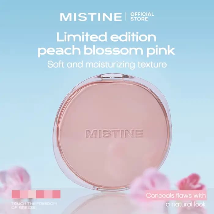 Mistine Foundtion coussin d'air avec finition rosée naturelle maquillage hydrater nourrir crème en poudre pour peau combinée 13g 1 pièce