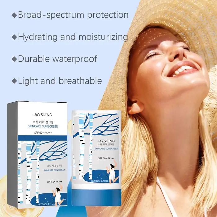 Bâton de Protection solaire SPF50 pour Peau Hydratée et Matifiée, Contrôle de L'Huile et Réparation des Coups de Soleil Occasions Extérieures et Cadeaux Idéals