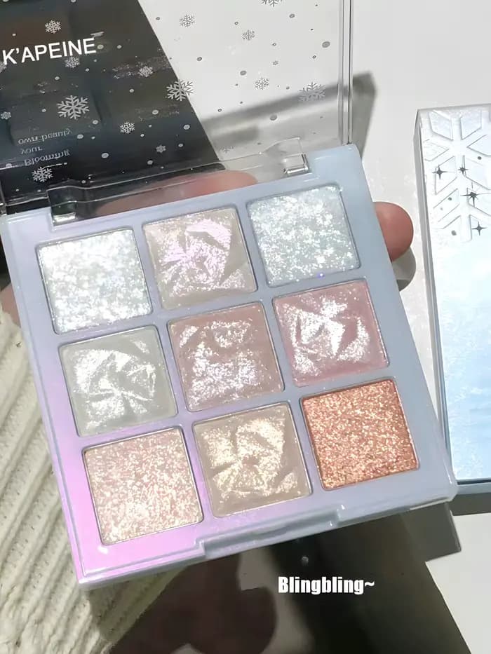 Palette de flocon de neige de Noël pour 9 documents