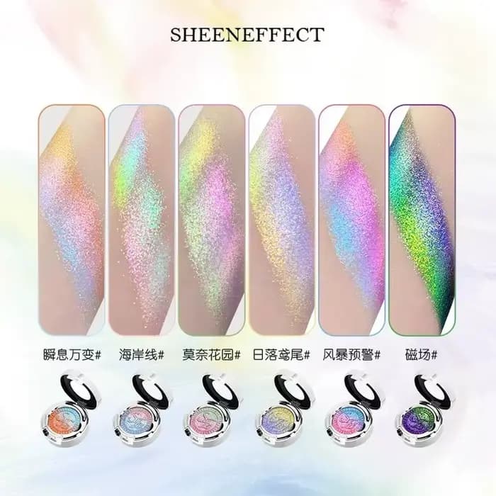 Sheeneffect Chase Light Series – Fard à paupières multichrome haut de gamme à effet dégradé caméléon