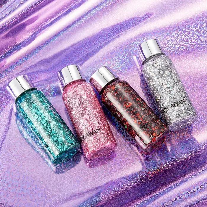 Lotion corporelle à paillettes scintillantes Jay'suing pour femmes, pour corps et visage, 9 couleurs disponibles, durabilité et facilité d'utilisation pour toutes les occasions festives