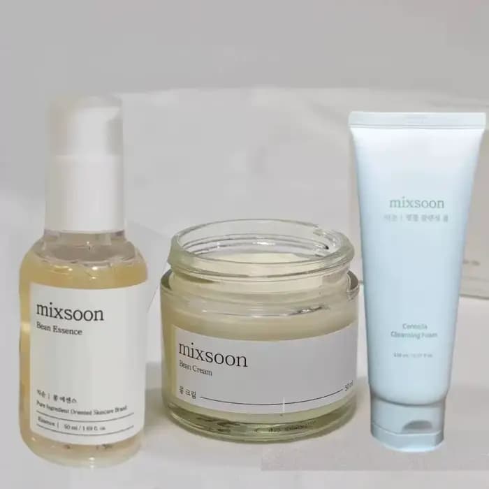 Ensemble de soins de la peau coréen Mixsoon Bean : crème hydratante