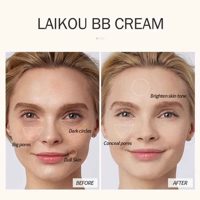 LAIKOU BB crème longue durée imperméable même le teint de la peau dissimuler les Pores couvrir les imperfections beauté visage maquillage 30ml