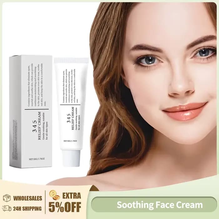 345 crème de soulagement réduire les rougeurs soin apaisant visage Lifting éclaircissant même ton de peau beauté