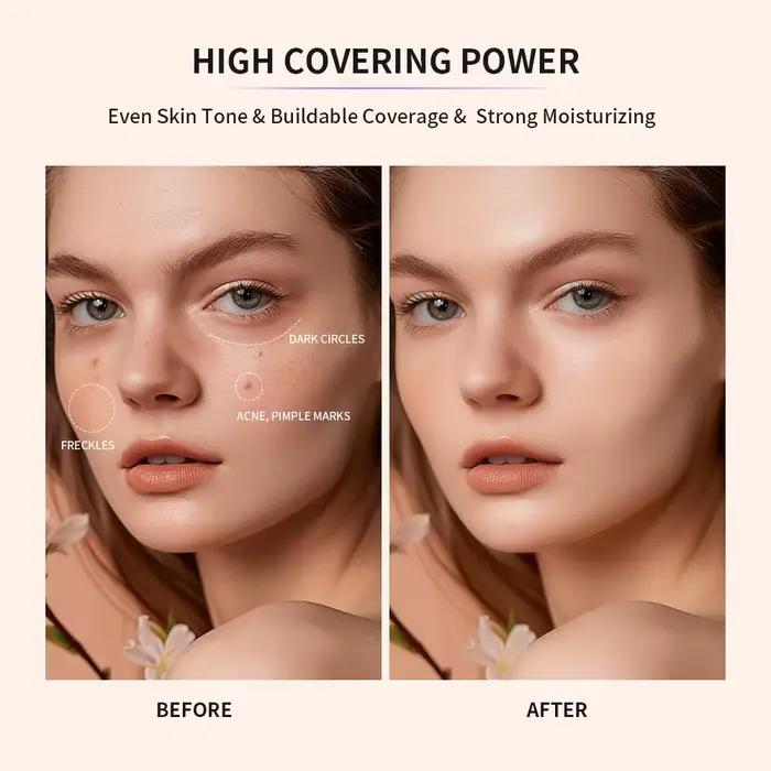 Maquillage hydratant teinté à forte couverture pour femmes