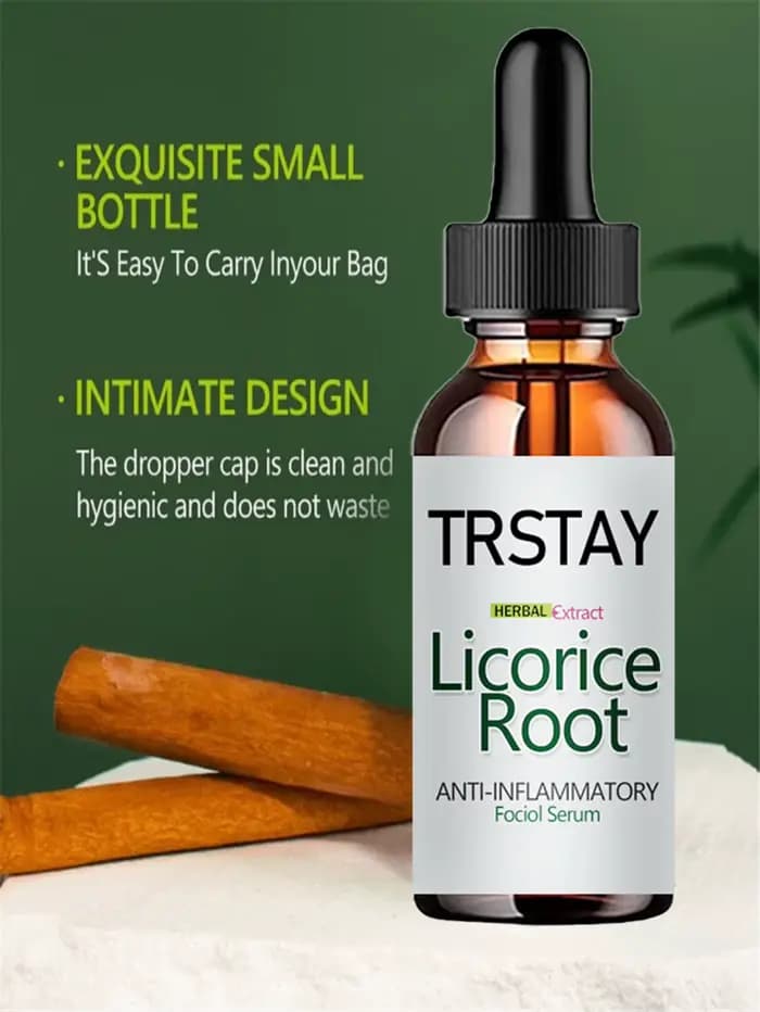 Extrait d'herbes réglisse essence anti-inflammatoire soin en profondeur