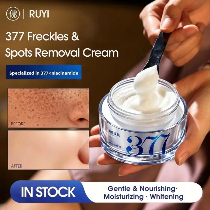La crème blanchissante et anti-taches de rousseur RUYI 377 élimine le chloasma