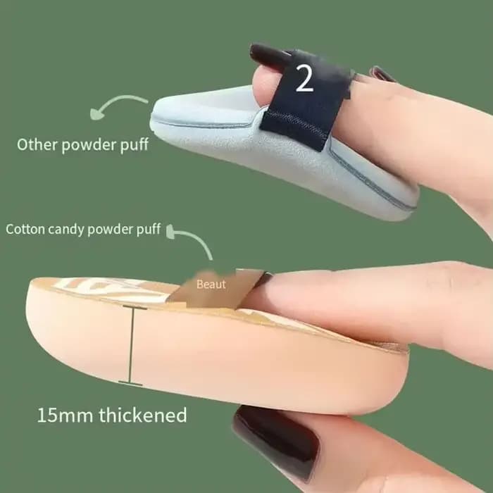 Ensemble de bouffantes de cosmétiques à coussin d'air
