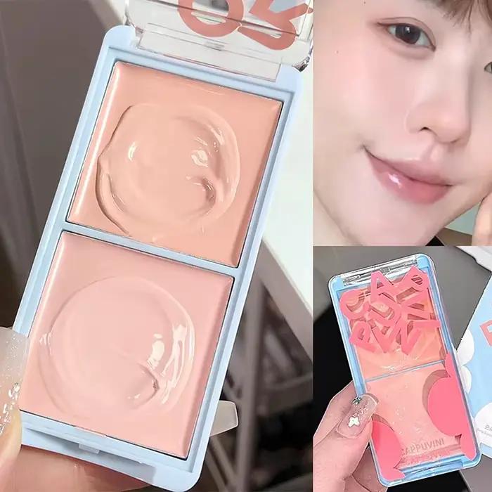 Cappuvini – Palette de crème éclaircissante bicolore pour le visage