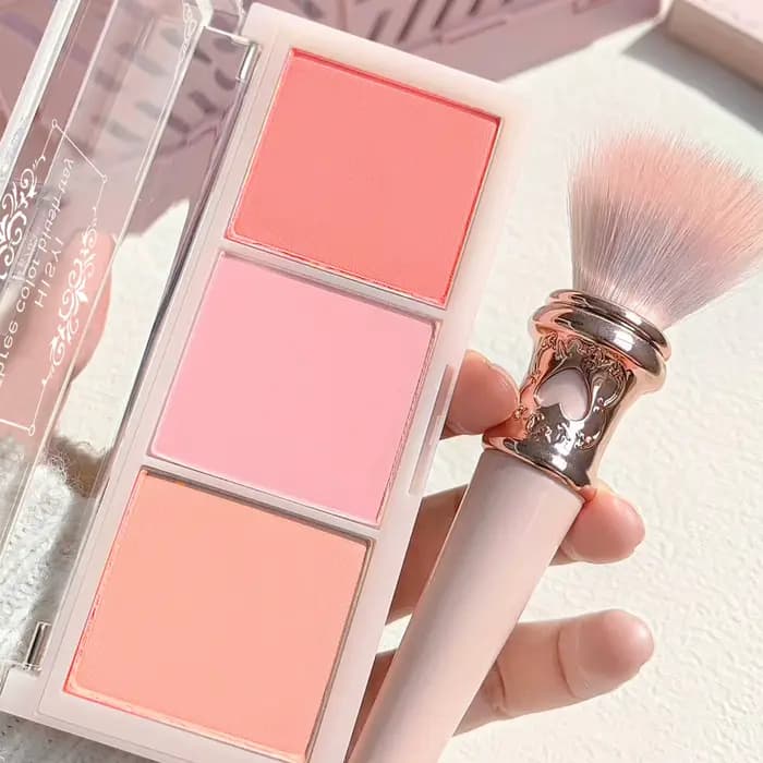 Palette de fards à joues 3 couleurs – Finition mate