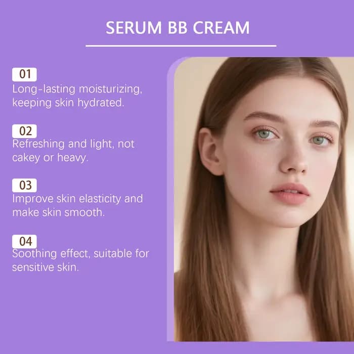 BB crème fond de teint couverture parfaite correcteur imperméable à l'eau acide hyaluronique