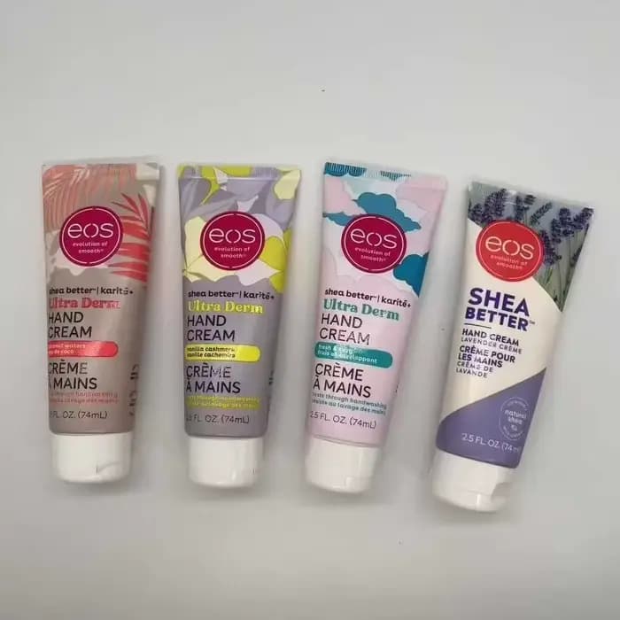 Crème pour les mains EOS Shea Better 74ml - Ultra Derm hydratante enrichie en beurre de karité pour réparer les peaux