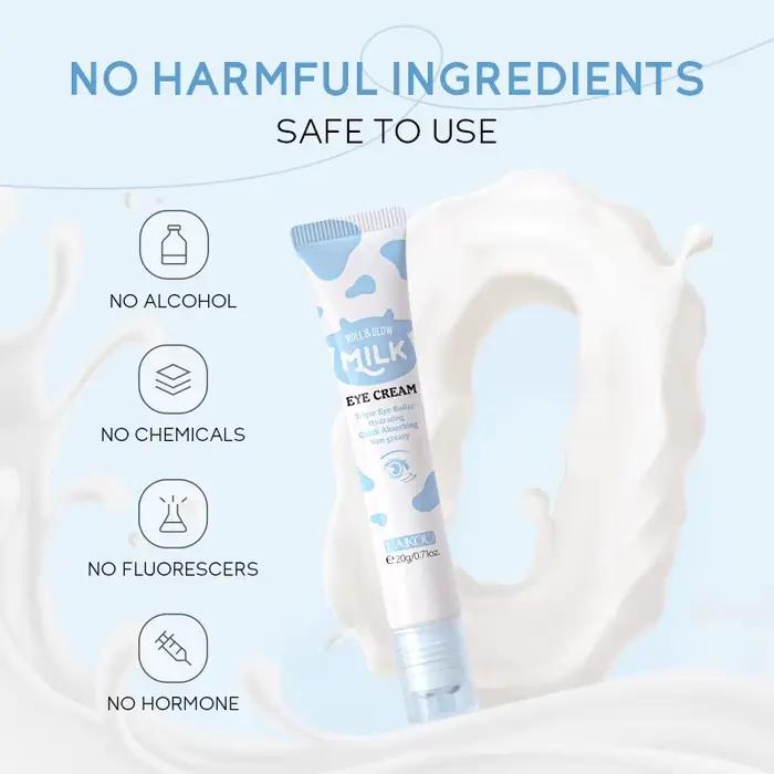 LAIKOU – crème pour les yeux en rouleau de lait et brillant