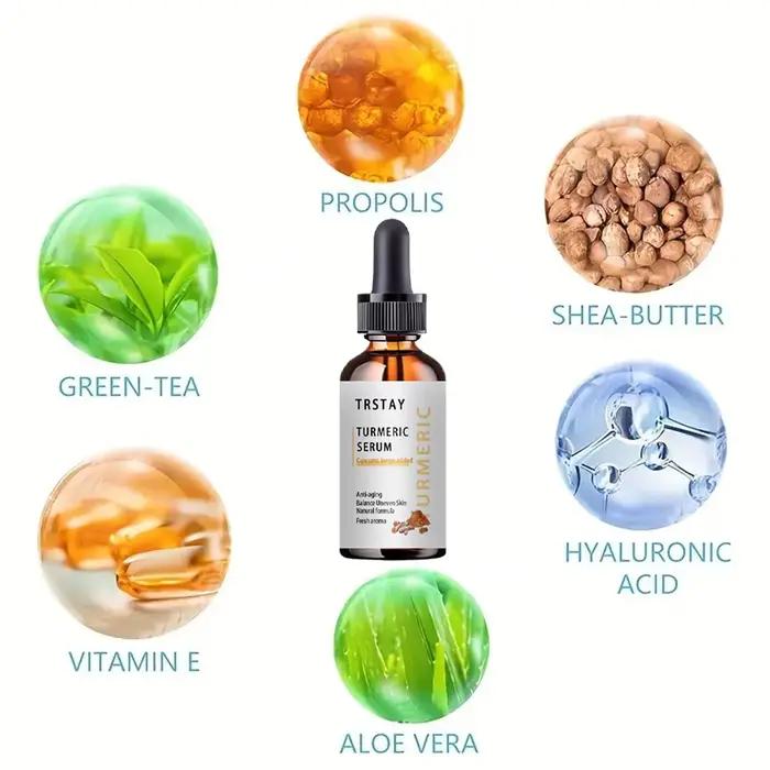 Sérum correcteur blanchissant au Melasma au curcuma