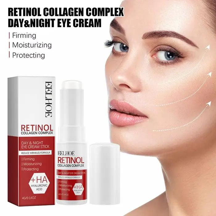 La barre de crème pour les yeux au rétinol réduit les ridules