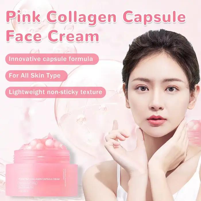 Crème de capsules de collagène rose 5% Niacinamide