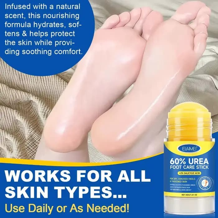 ELAIMEI 60% bâton de crème de soin des pieds à l'urée-réparation intensive du talon craquelé