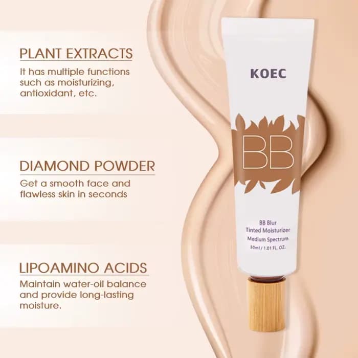 Crème BB avec pinceau, correcteur hydratant