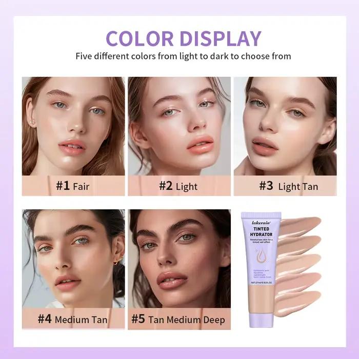 Maquillage hydratant teinté à forte couverture pour femmes