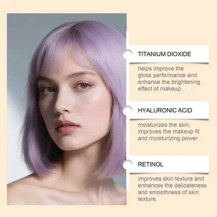 Gouttes illuminantes liquides hydratantes pour le visage et le corps