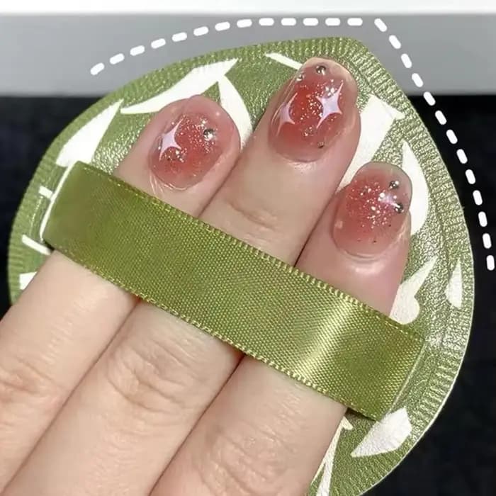 Ensemble de bouffantes de cosmétiques à coussin d'air