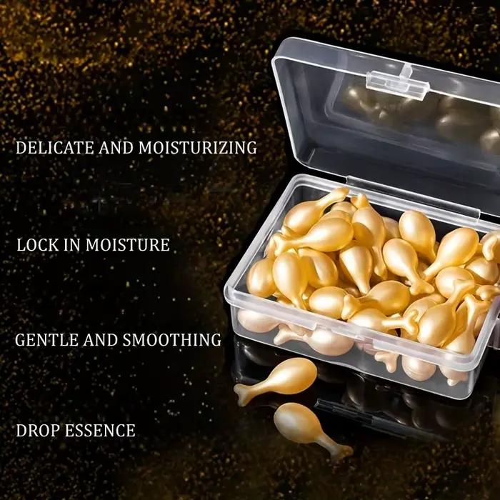 50 capsules d'essence/émulsion pour le visage à l'acide hyaluronique - Essence en capsule hydratante sans parfum