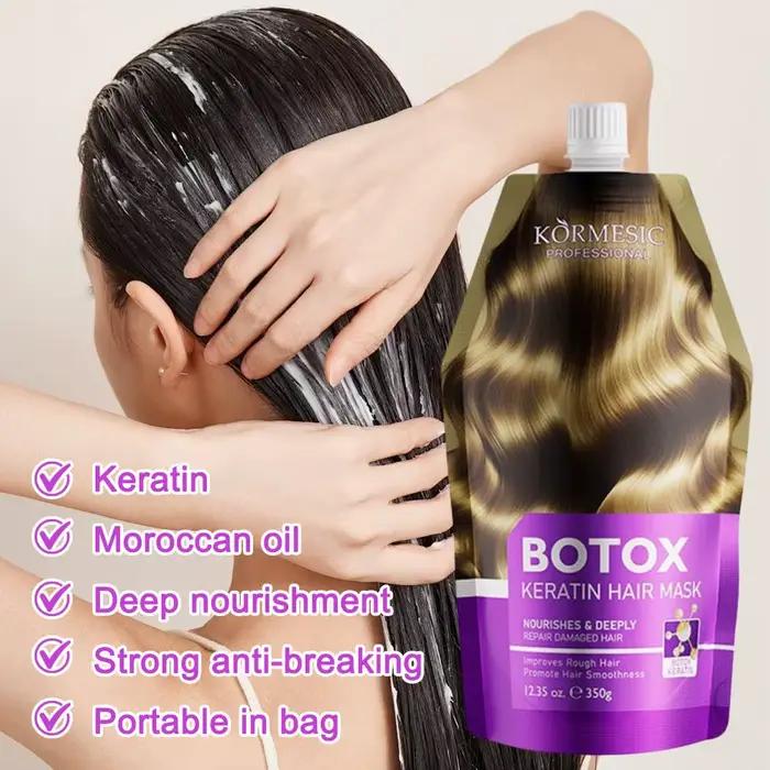 Masque capillaire à la kératine et à l'huile d'argan 350g