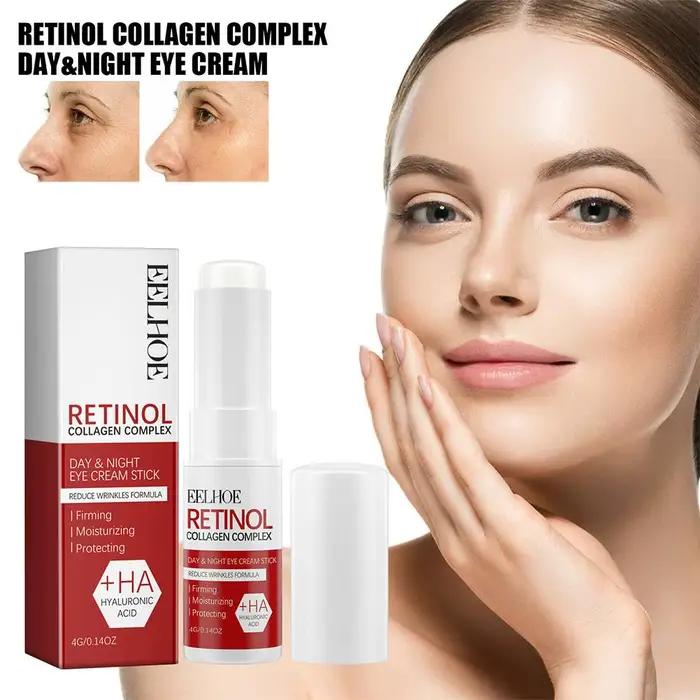 La barre de crème pour les yeux au rétinol réduit les ridules