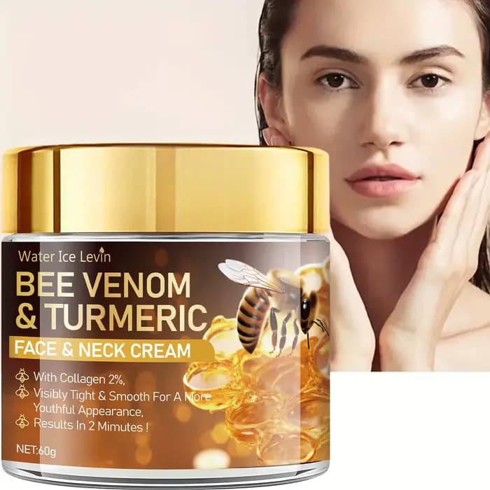 Crème hydratante et raffermissante pour le visage et le cou au venin d'abeille