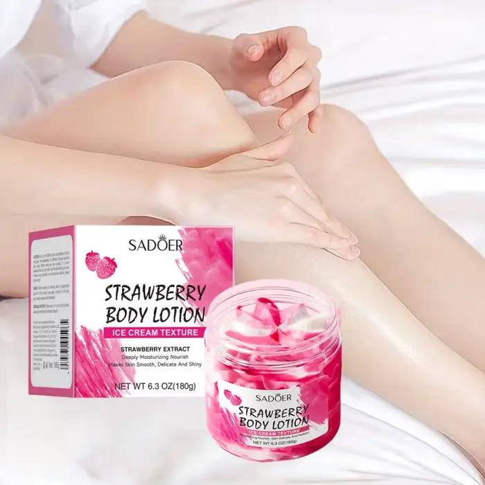 Lotion corporelle à la fraise 180g