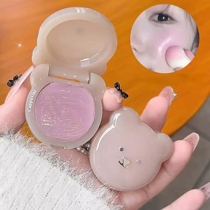 Mignon ours eau lumière Blush crème vitalité rose hydratant surligneur visage fard à joues facile à appliquer Rouge
