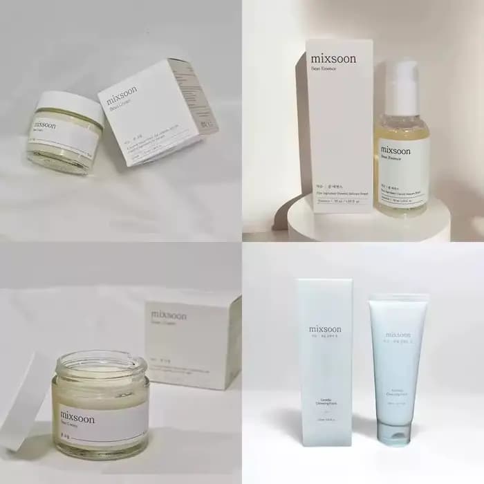 Ensemble de soins de la peau coréen Mixsoon Bean : crème hydratante
