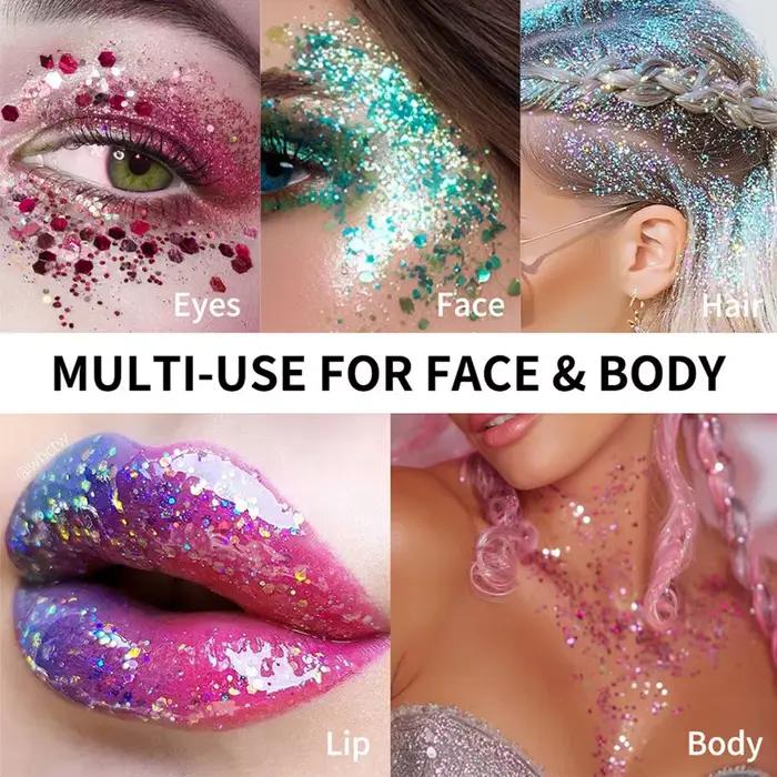 Bâton de paillettes pour le corps et le visage