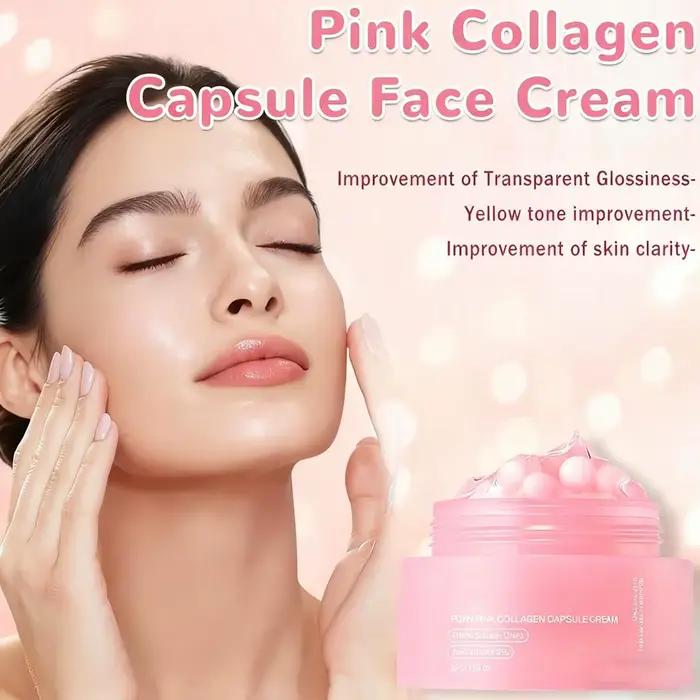 Crème de capsules de collagène rose 5% Niacinamide