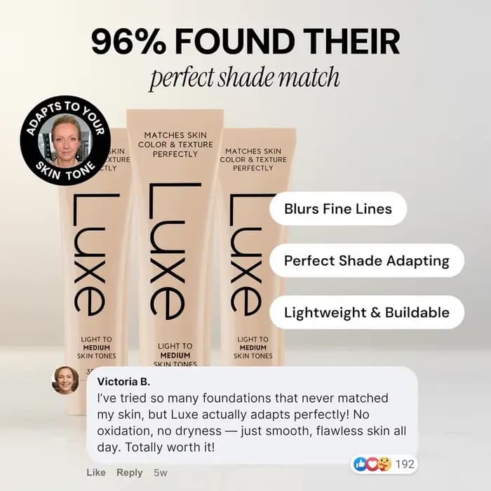 Fond de teint Luxe Skin‑Matching Color‑Change