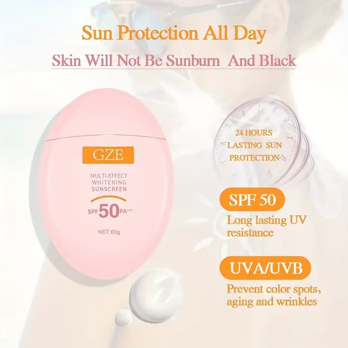 GZE LOTION SUNSCREEN MINERAL : SPF50 UVA UVB à large spectre
